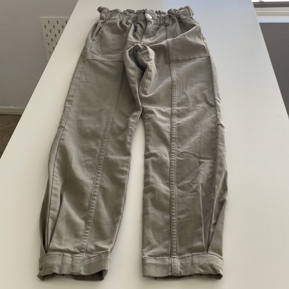 NWOT Sam Edelman, the commander, light green, high, waisted, pants size 25 - Picture 4 of 7